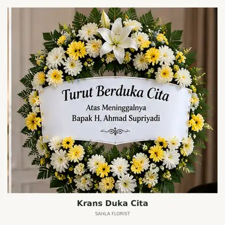 Krans Bunga Duka Pinrang